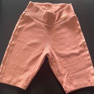 Adidas biker salmon shorts. Size small